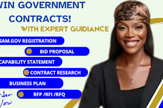 write rfp bid proposal, government contract research, sam gov, uei, mbe, sdvosb