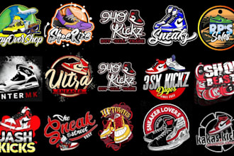 design sneaker for instagram profiles and sneaker stores or shoe logo or website