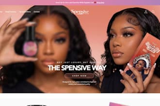 design a skincare shopify store or beauty shopify website