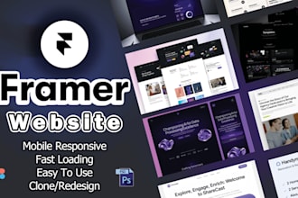 design and develop webpage with framer builder, framer expert cms designer