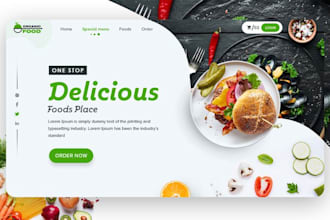 design food website catering website