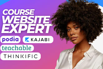 setup your online course website on podia kajabi sales funnel email campaign ghl