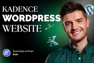 design wordpress website with kadence, kadence blocks, kadence pro, gutenberg