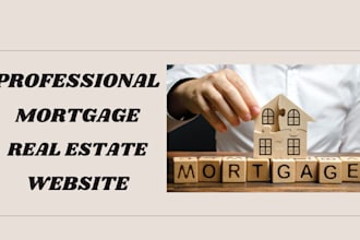 design mortgage website construction website real estate