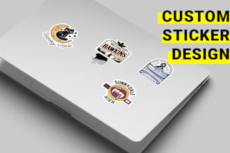 create unique and custom sticker designs for your brand or personal use