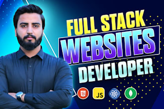 design or redesign custom websites, full stack web developer