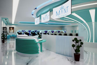 design and render retail store interior and exterior in 3d