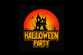 give creative halloween logo design with new concepts