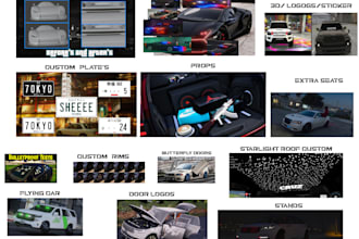 create custom cars or add modifications to ur cars