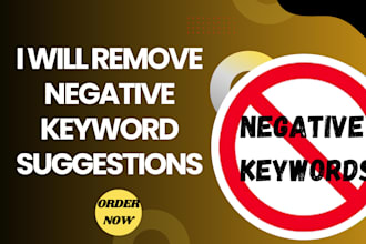 remove and suppress  all negative google keyword suggestions and links