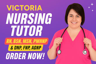 tutor nursing, rn, bsn, msn, pmhnp, dnp, fnp, agnp