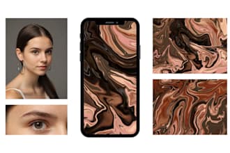 turn memories or colors into abstract digital art wallpapers