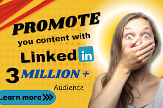 share your content with linkedin 3million audience, shoutout