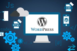 create static and dynamic website using wordpress