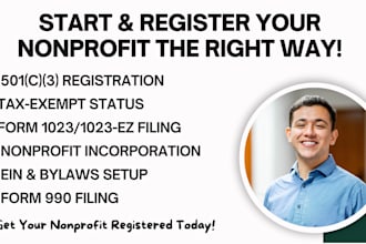 do non profit registration, 501c3 registration, tax exempt, form 990, 1023ez