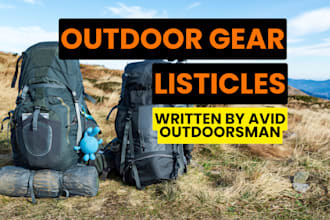create professional outdoor product review articles for your website or blog