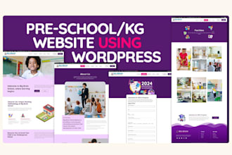 custom daycare and preschool website wordpress design