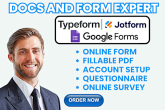 create a questionnaire fillable pdf form survey for jotform typeform google form