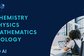 help you with chemistry,physics, biology,math, statistics,lab tasks