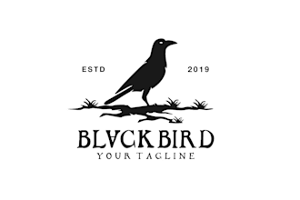 do abstract modern crow logo design with unlimited revision in 12 hours