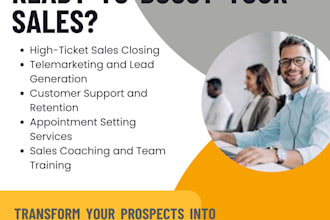 do cold calling, telemarketing, appointment setting for you