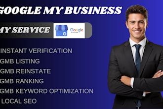 set up google my business listing, verified gmb, maps, instant verification