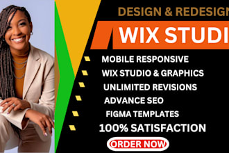 design best wix website design, website redesign, wix studio figma design