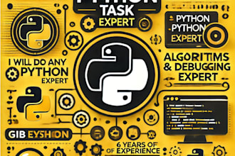 any python programming task and design your algorithms