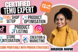 setup temu shop temu product listing tiktok ads tiktok shop temu seller account