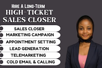 be your sales closer high ticket IT sales closer deal closer sales rep leads gen