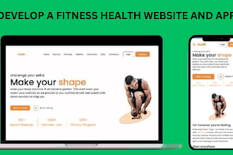 develop fitness app gym app health and fitness app fitness website gym website