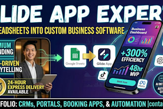 build a custom glide app and ai automation for your business mobile web replit