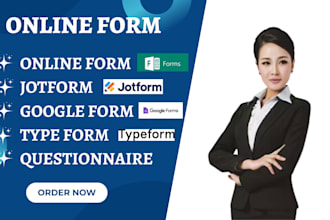 create jotform online form typeform questionnaire  google form survey form poll