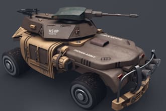rebuild 3d tank turrets, military car design,sketchup rendering 3d vehicle model