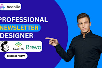 setup beehiiv account, beehiiv newsletter template,  and design beehiiv website