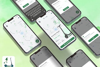create e scooter app e bike app rental app with trending features
