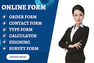 create order form typeform contact form survey form esigning calculator apps