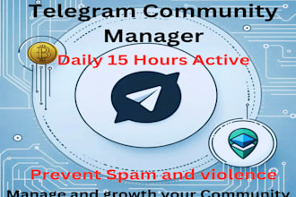 be your crypto telegram community manager for active chats