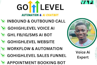 gohighlevel automation email marketing website salesfunnel vapi voice ai agent