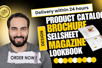design product catalogue, brochure, sellsheet, magazine, lookbook, lead magnet