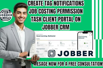 create tag notifications job costing permission task client portal on jobber CRM