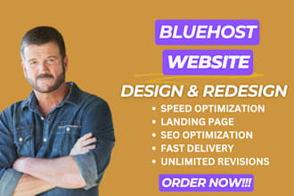do bluehost website design and redesign