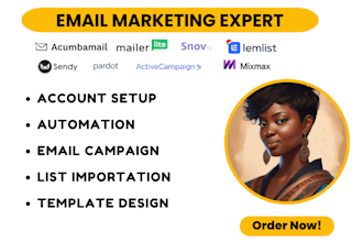 setup acumbamail lemlist sendy snovio pardot mixmax mailerlite workflow