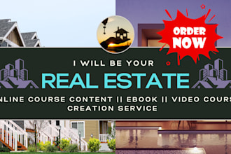 write ebook, online course content do video course creation and ppt slide