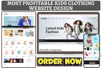 design kids clothing baby clothing shopify store baby store kid clothing website