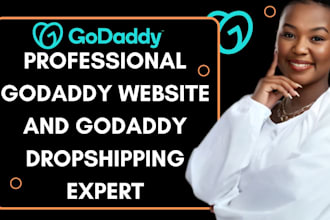 design godaddy dropshipping store, godaddy ecommerce store or setup godaddy SEO