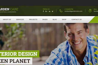 design lawn care website, landscaping website, gardening website, lawn care