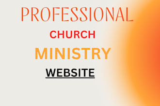 build or redesign a beautiful church or ministry website