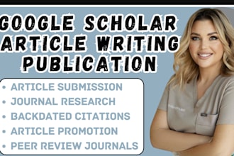 write and publish article on google scholar peer reviewed indexed journal