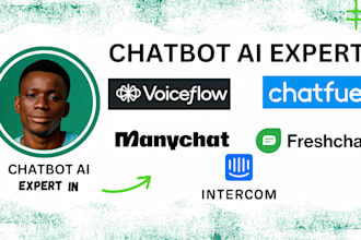voiceflow manychat tidio freshchat intercom chatfuel landbot ai chatbot expert
